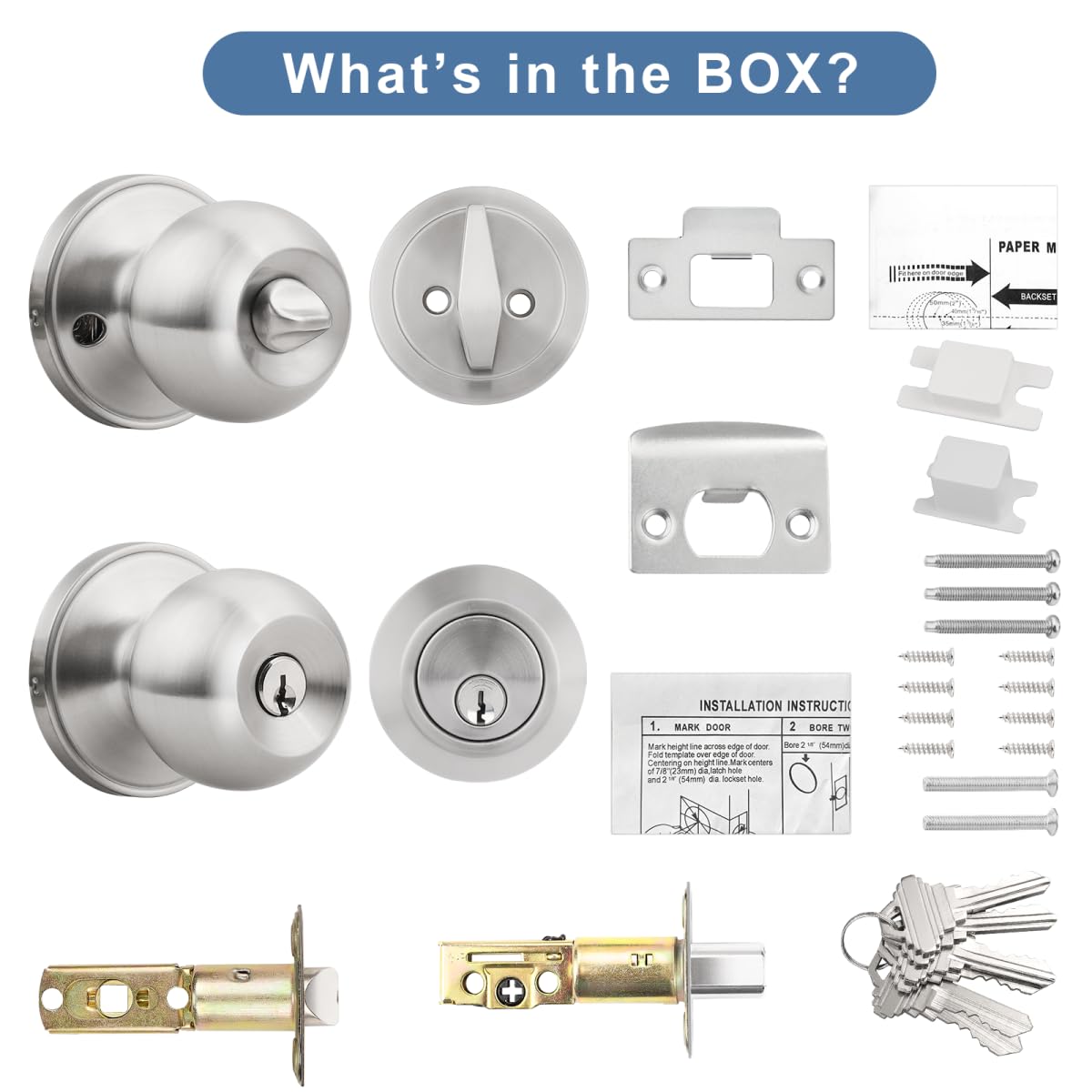 Knobonly ANSI Grade 3 hardware demonstrates durable, high-frequency use.