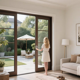 Knobonly connecting columns ensure reliable alignment with sliding doors.