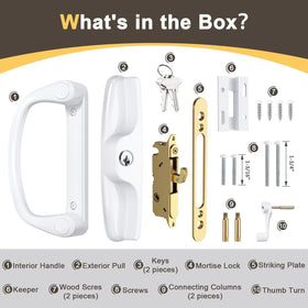 Knobonly mortise lock and keeper for secure door integration.