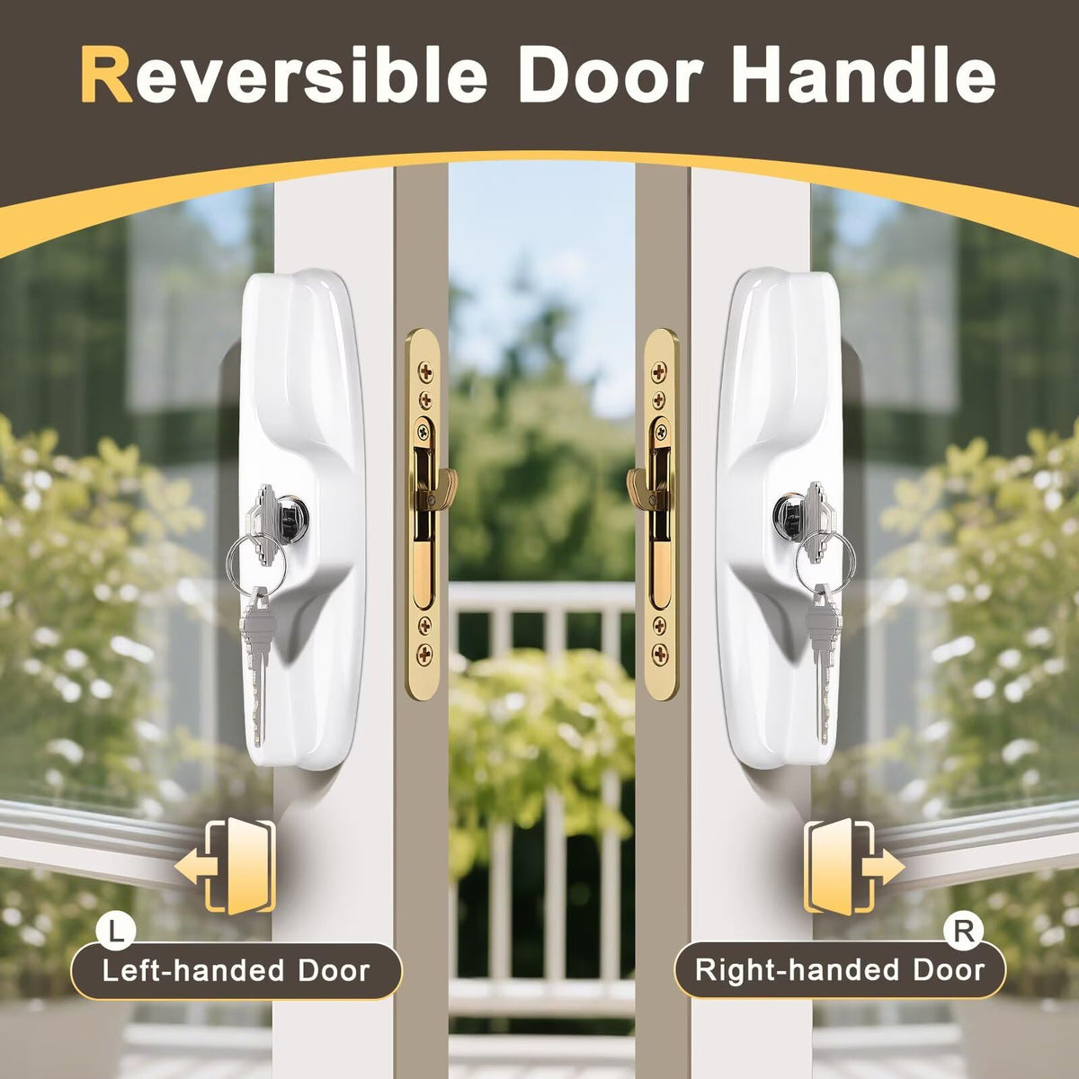 Knobonly screw pack for multiple door thickness installations.