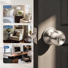 Knobonly stainless steel construction highlights anti-rust durability for years of use.