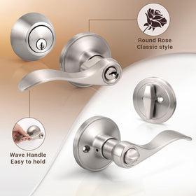 Knobonly wave-style lever close-up highlights ergonomic grip.