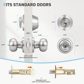 Easy DIY installation of KNOBWELL lockset in minutes