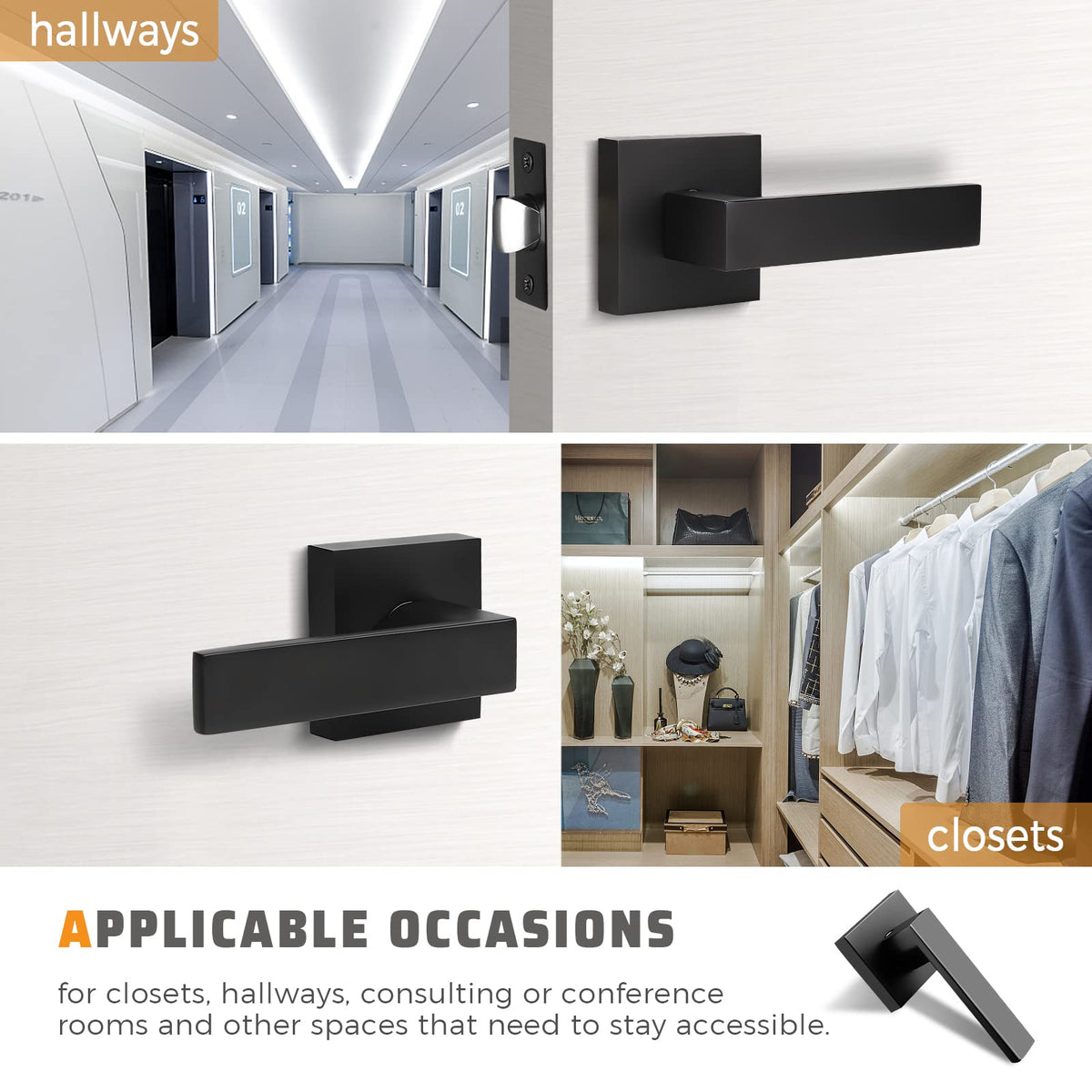 KNOBWELL easy-installation lever for quick DIY door updates