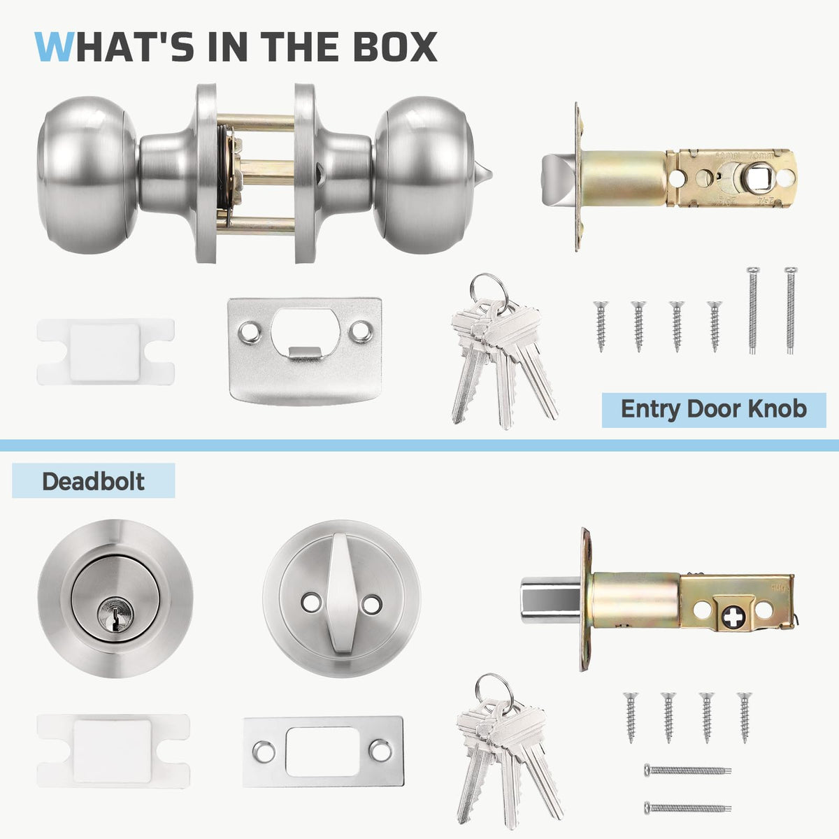 KNOBWELL combo set for left- or right-handed doors