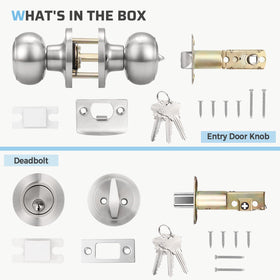 KNOBWELL combo set for left- or right-handed doors