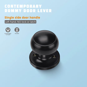 KNOBWELL matte-black dummy knob closeup showing sleek, durable hardware