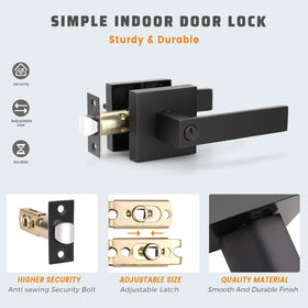 KNOBWELL matte black finish suitable for commercial or residential spaces.