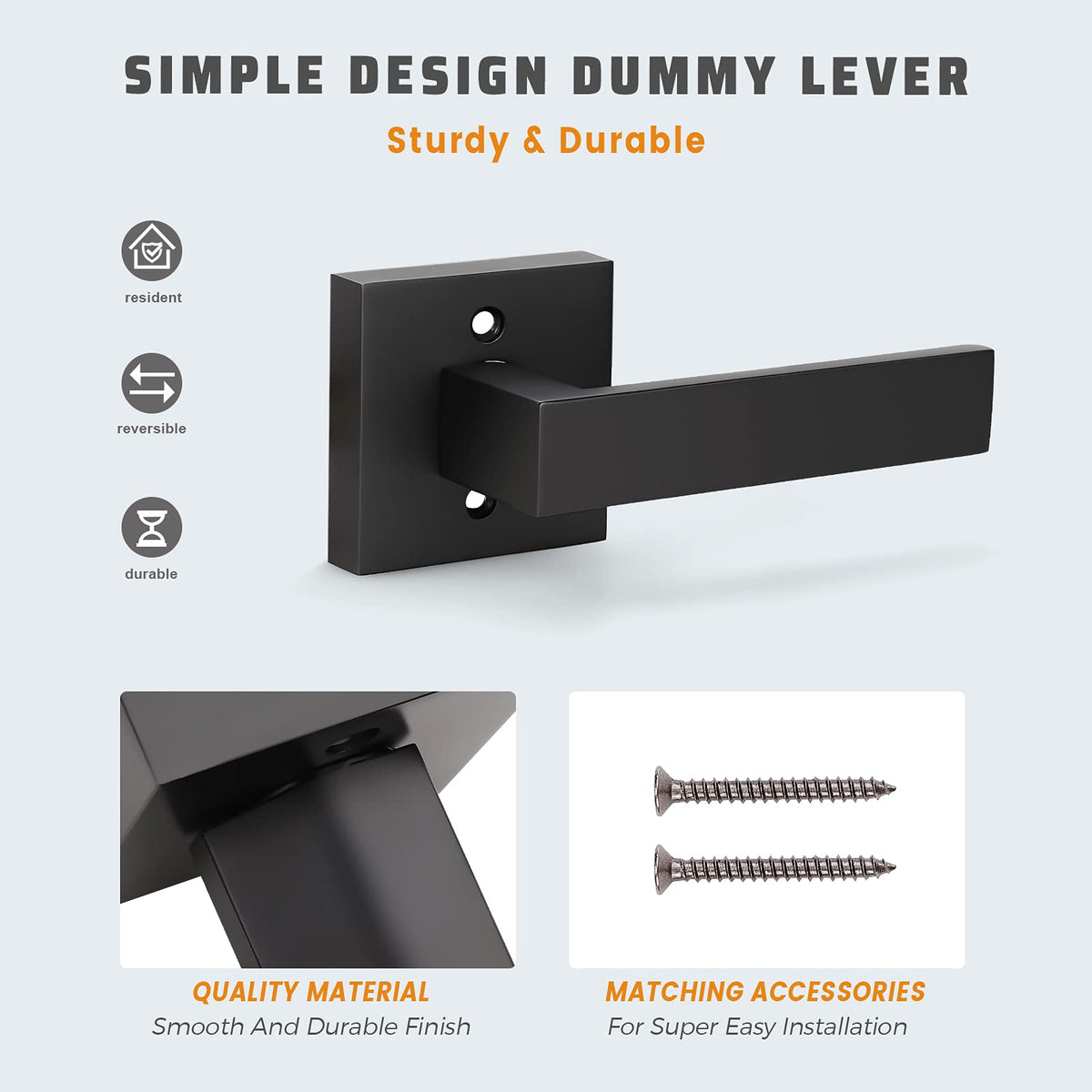 KNOBWELL solid zinc alloy body for durability and premium feel
