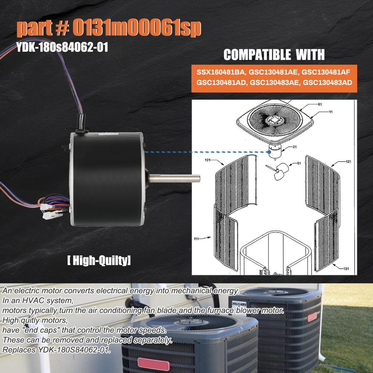 Knocokie 5 µF capacitor requirement ensures proper motor operation