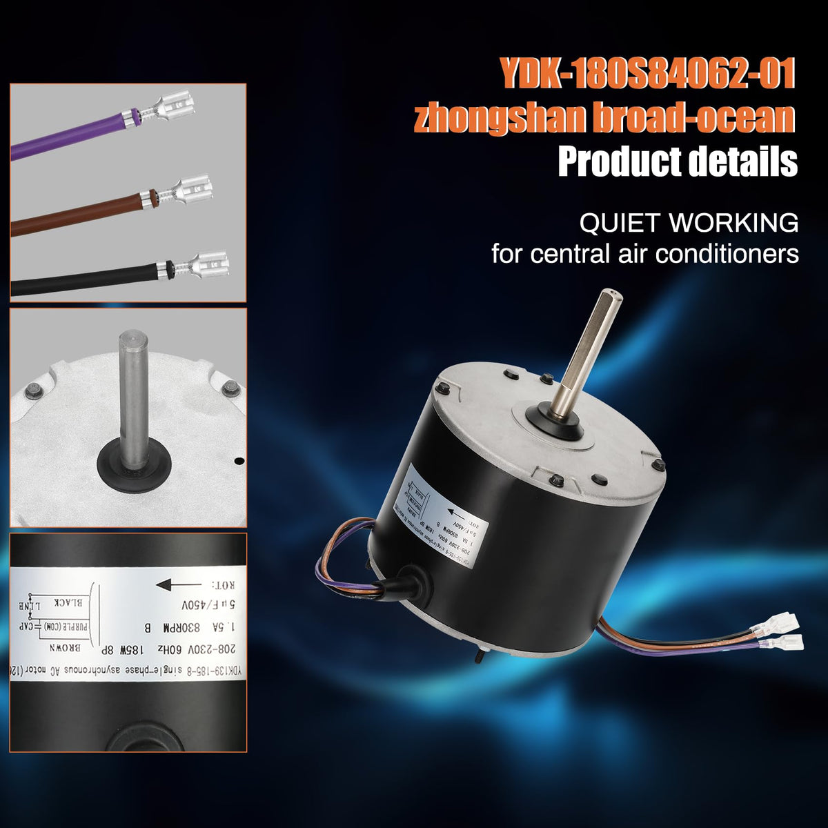 Knocokie end caps enable easy speed control in HVAC motors