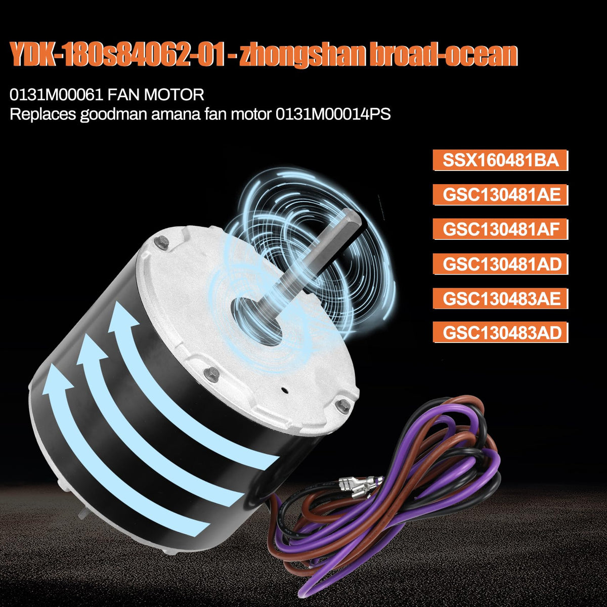 Knocokie Goodman-compatible motor suitable for SSX-series units and upgrades