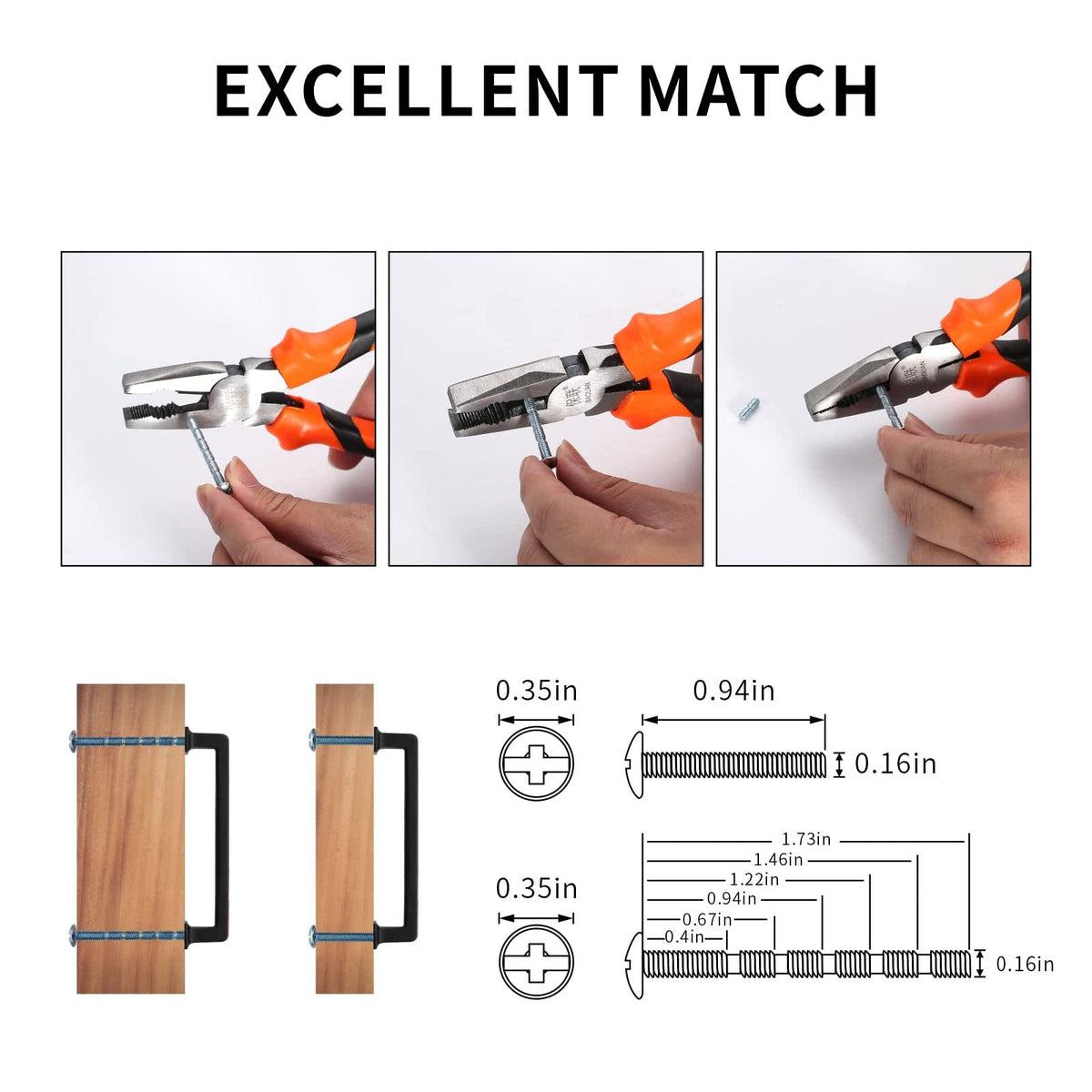 KNOKLOCK cabinet handle installation with included screws for quick setup