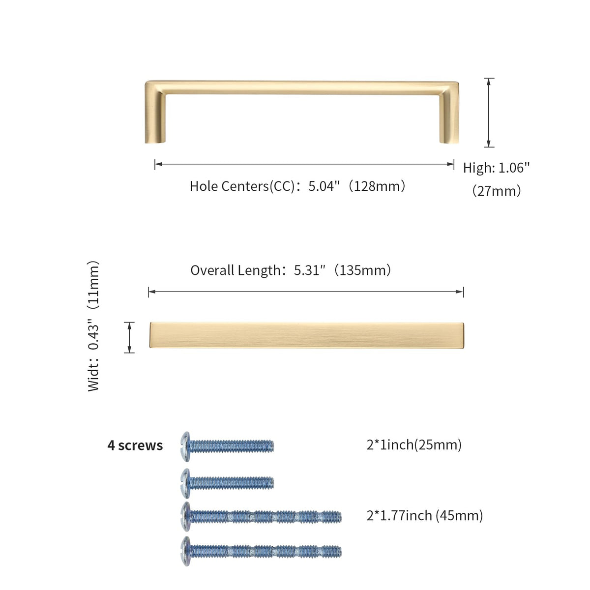 KNOKLOCK brushed gold dresser-drawer pull in a modern setting showing easy access