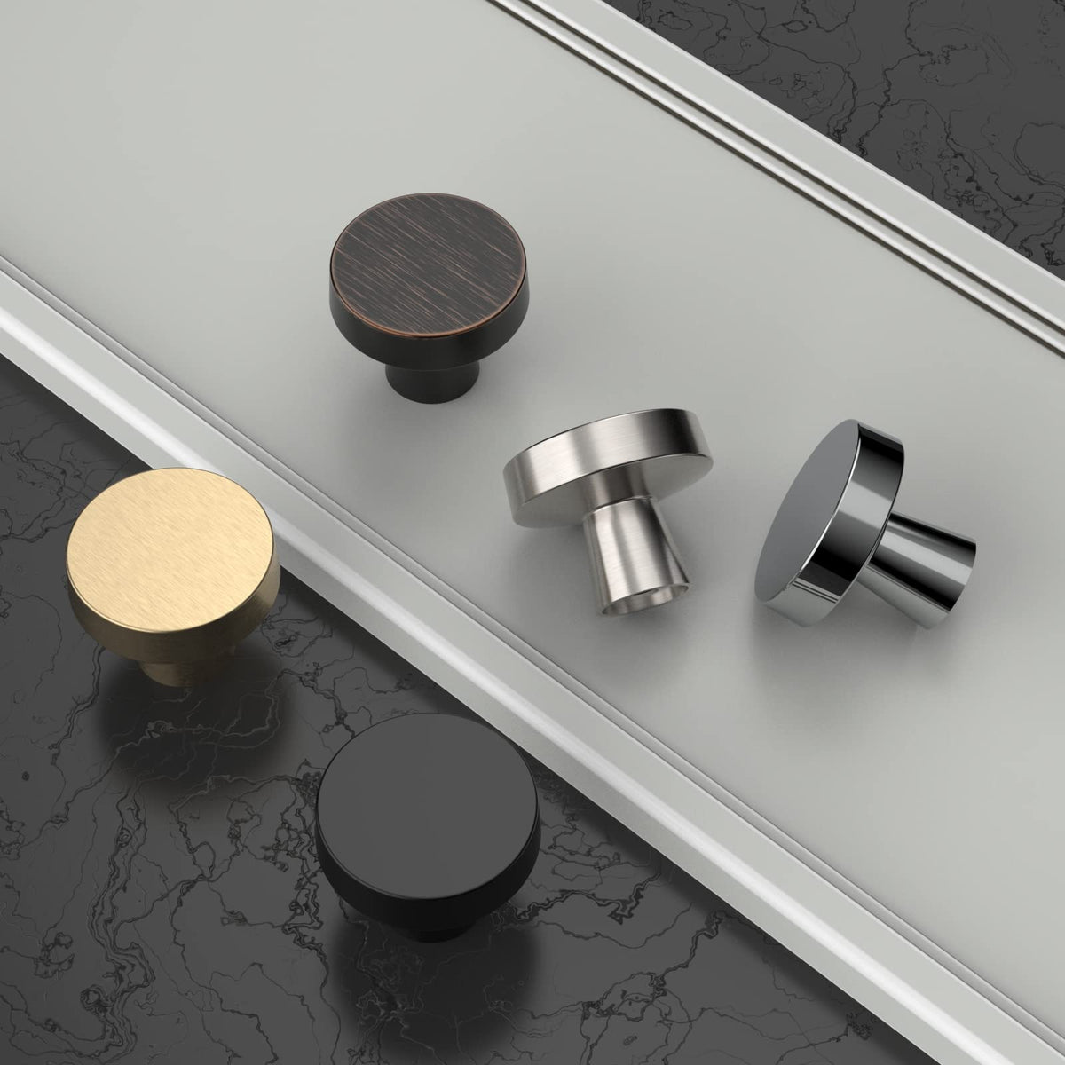 KNOKLOCK knob with mounting screws for easy installation