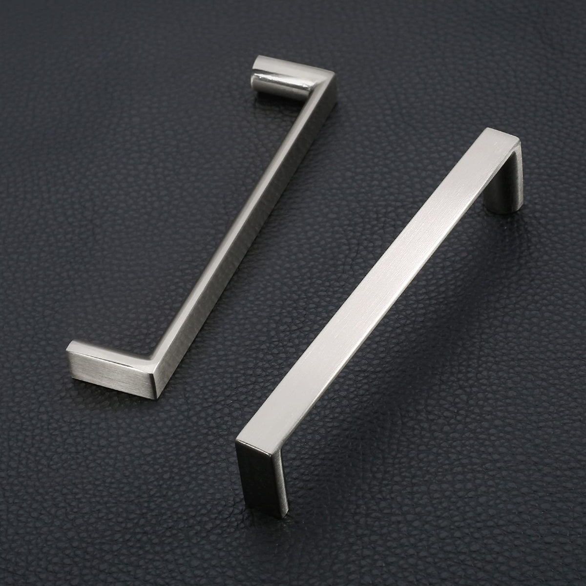KNOKLOCK drawer pull 5inch brushed satin nickel offers easy grip and cohesive kitchen style.