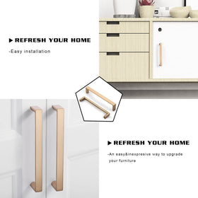 KNOKLOCK gold drawer pulls highlight dresser hardware with durable zinc alloy.