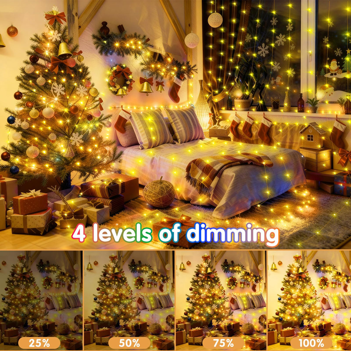 KNONEW bedroom starry sky lights transform ceilings with a cozy glow.