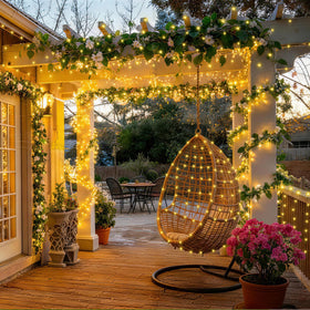 KNONEW smart timer ensures consistent sunsets and parties with automatic on/off.