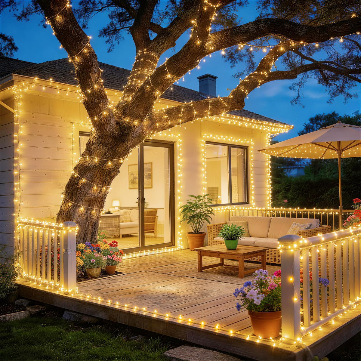 KNONEW wedding backdrop LED lights add a soft halo to outdoor ceremonies.