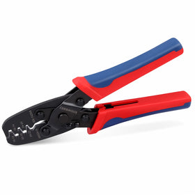 Knoweasy molex-delphi-compatibility crimper enabling cross-brand terminal connections in automotive wiring.
