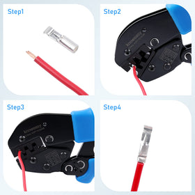 Knoweasy Powerpole Crimper on a workbench highlighting durable construction.