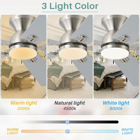 KNUN 3CCT LED lighting for study or relaxation with warm to cool tones.