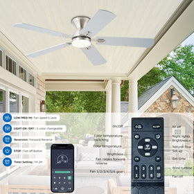 KNUN app control view, synchronized operation across multiple fans.