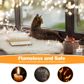 KOABY long-lasting tea light delivers up to 100 hours.