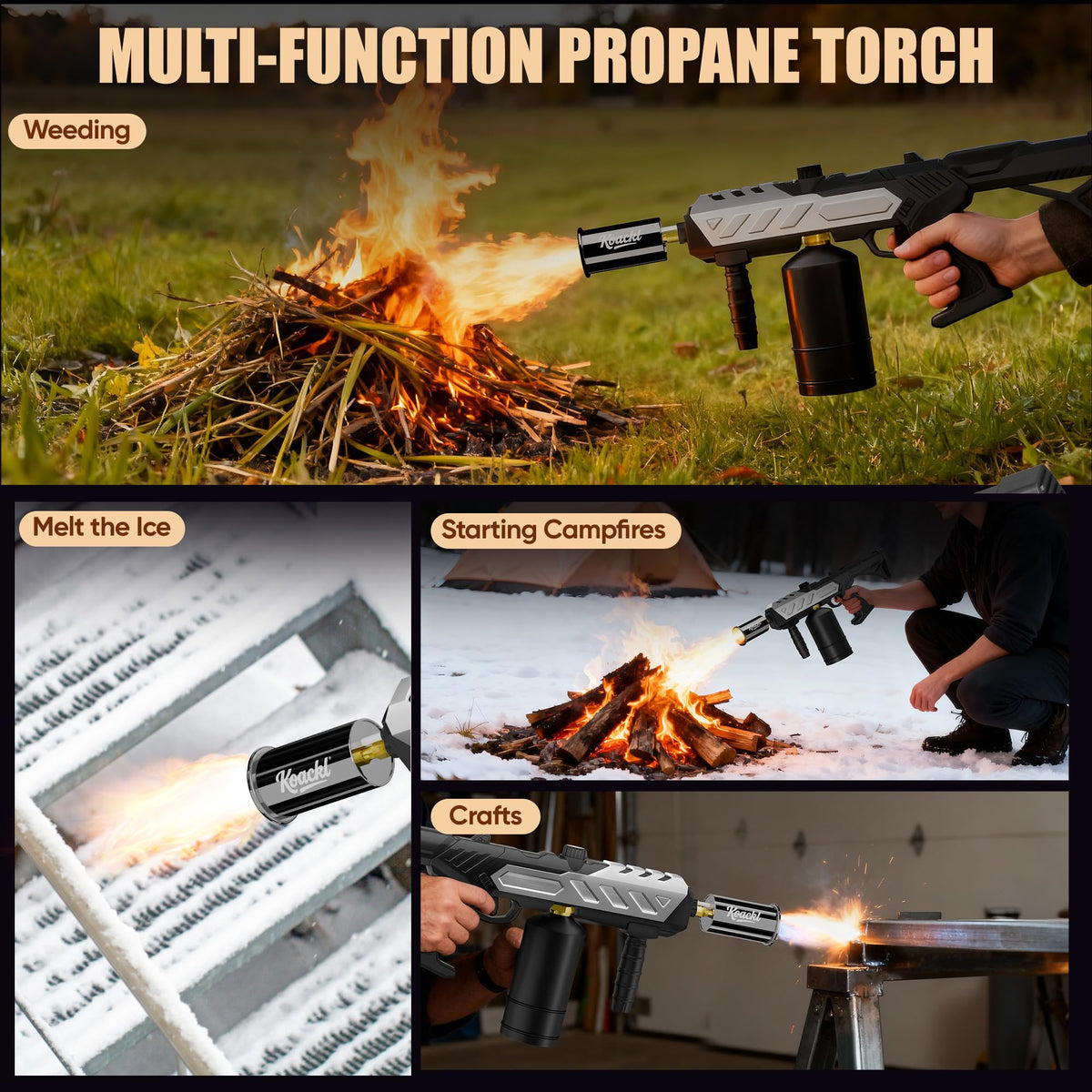 Koackl ergonomic grip reduces fatigue during longer sessions