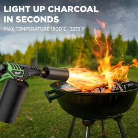 Koackl powerful propane torch enabling caramelizing desserts with precise browning.