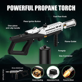 Koackl powerful propane torch gun for fast, even searing on steaks and desserts