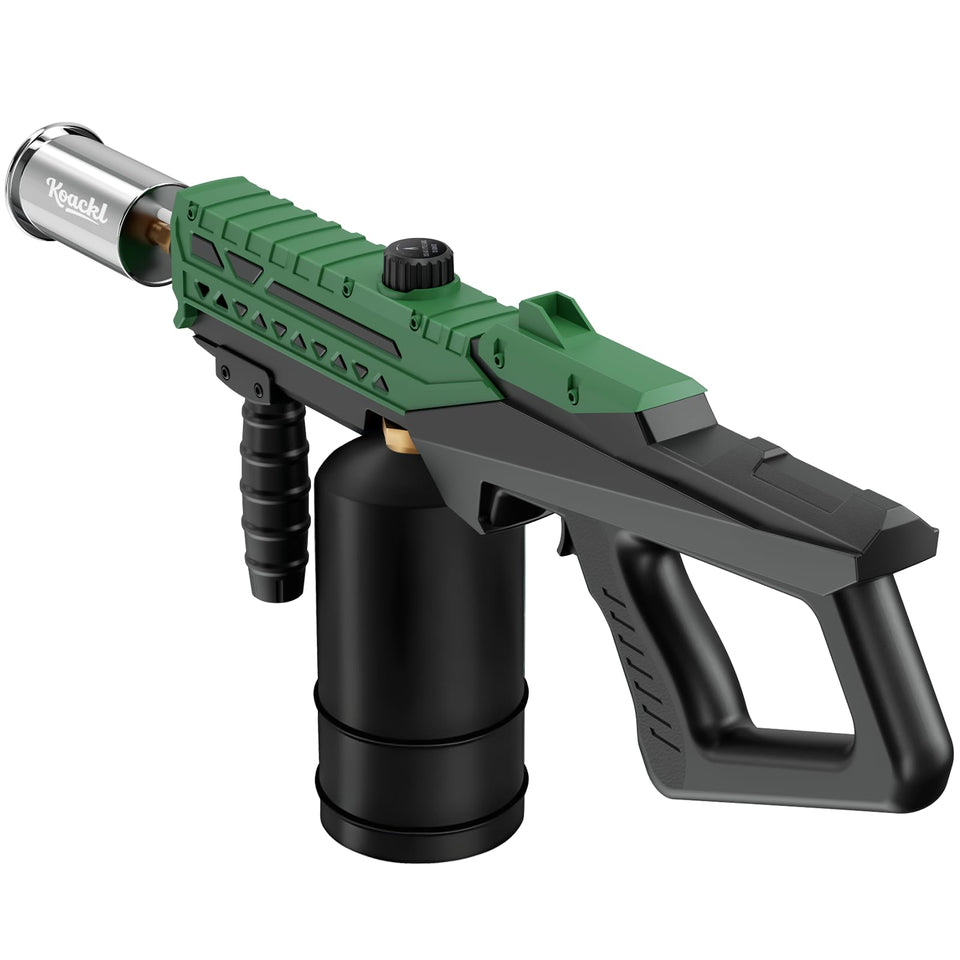 Koackl propane torch gun in wide shot for versatile cooking and crafting.