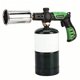 Koackl propane torch head with igniter for precise searing and caramelization.