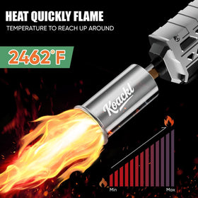 Koackl torch caramelizing desserts with precise heat