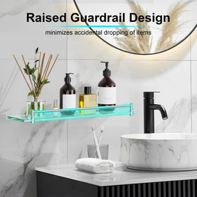 KOCOK bathroom shelves organize toiletries and towels for a tidy space.