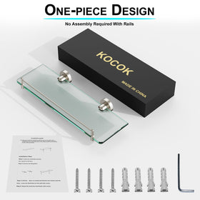 KOCOK wall-mounted design saves counter space and enhances decor.