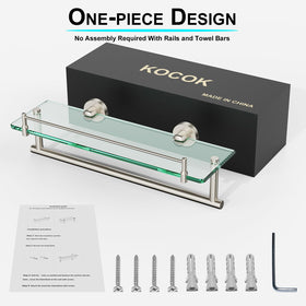 KOCOK wall-mount hardware included ensures quick, clean installation.