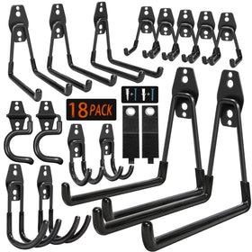 Kodreat 18-pack garage hooks with anti-slip coating for secure storage
