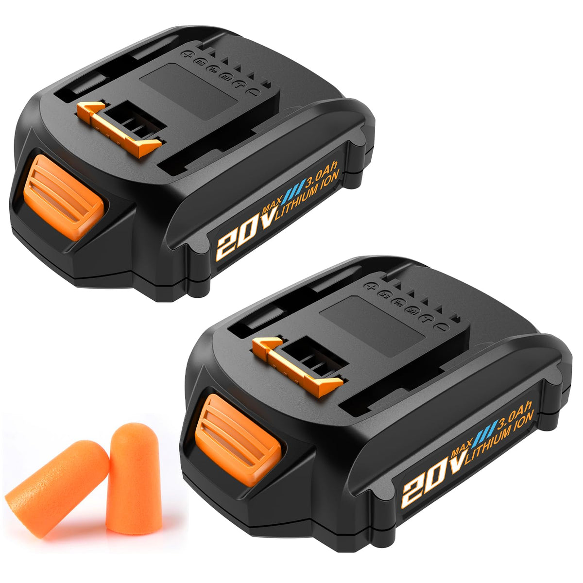 Koedsion 2Pack 3000mAh battery WA3520 powers Worx 20V tools reliably.