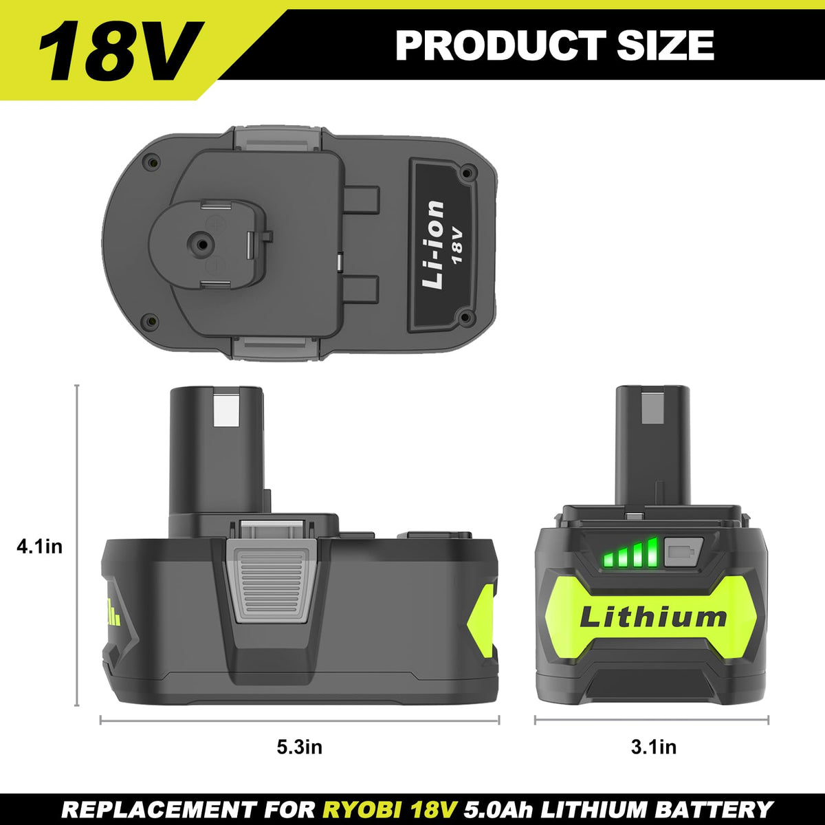 Koedsion Ryobi battery in use with power tools for longer sessions