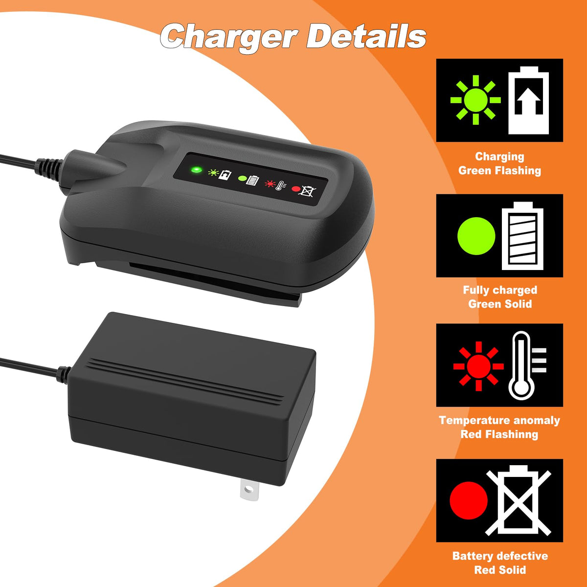 Koedsion WA3742 in use charging a Worx battery