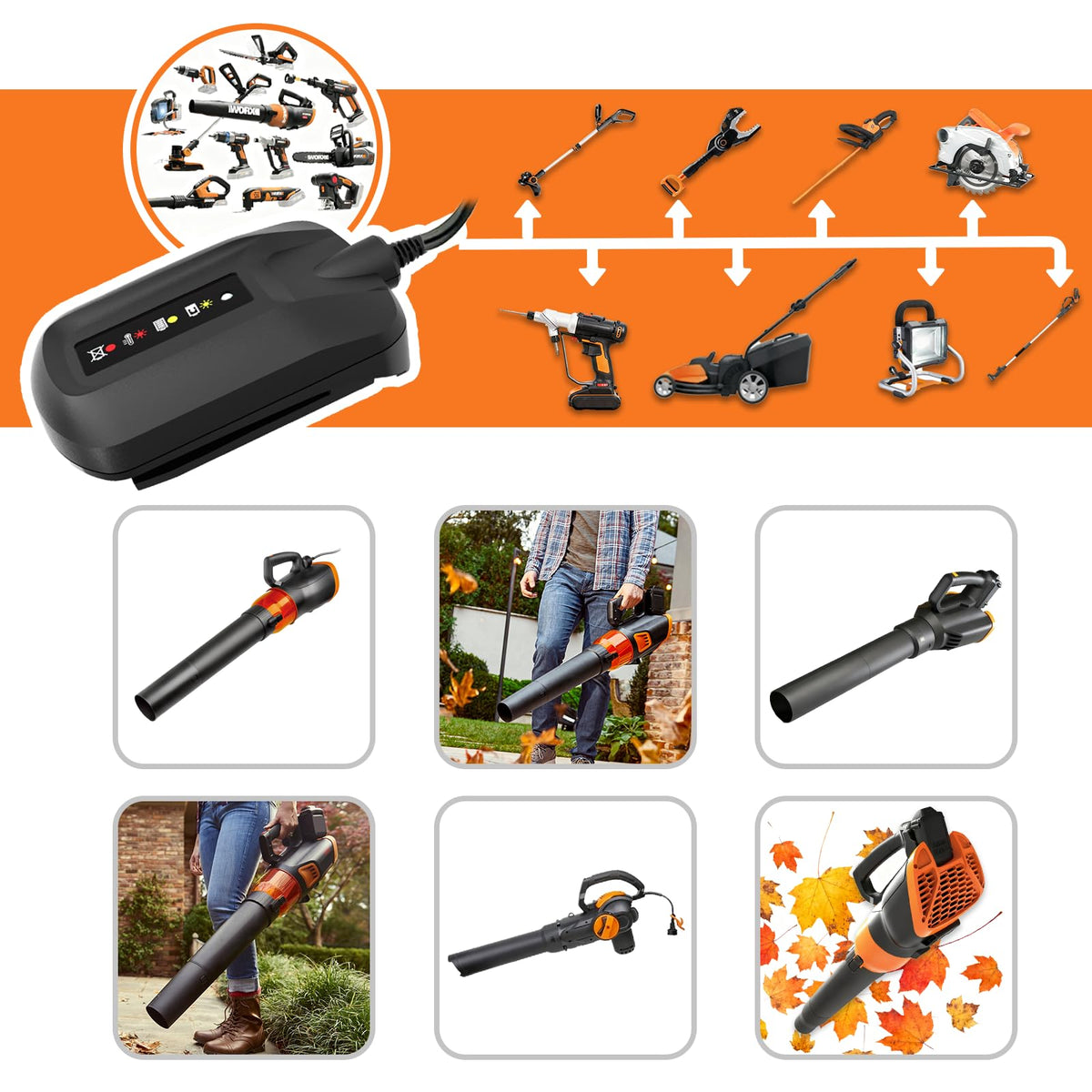Koedsion WA3742 label view highlighting Worx compatibility
