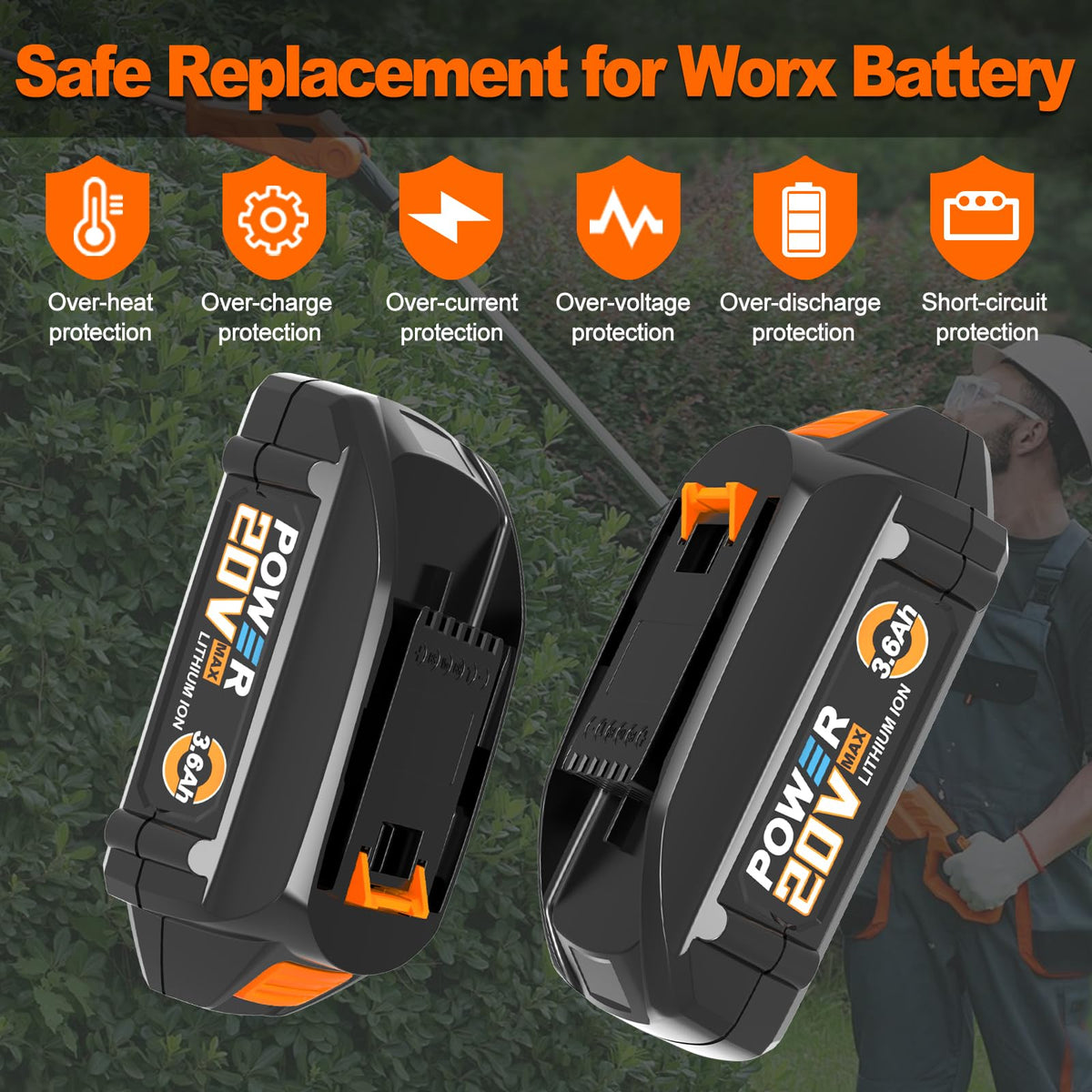 Koedsion Worx 2-pack packaging for extended usage.