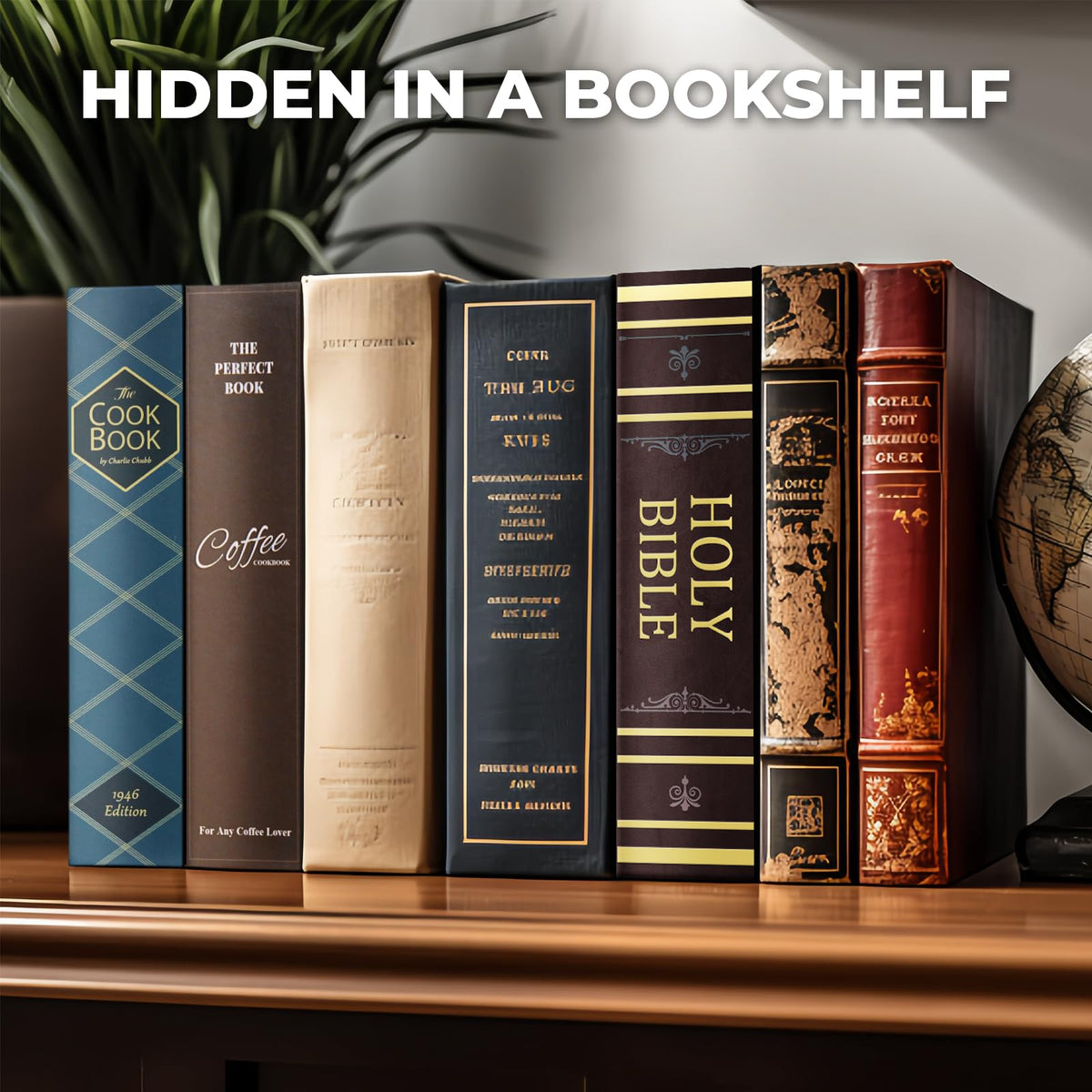 KOFAIR faux leather cover with gold foil detail mimics a real book.