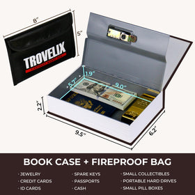 KOFAIR fireproof bag and steel core provide enhanced protection detail.