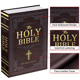 KOFAIR hollow book design blends with shelf décor while concealing valuables.