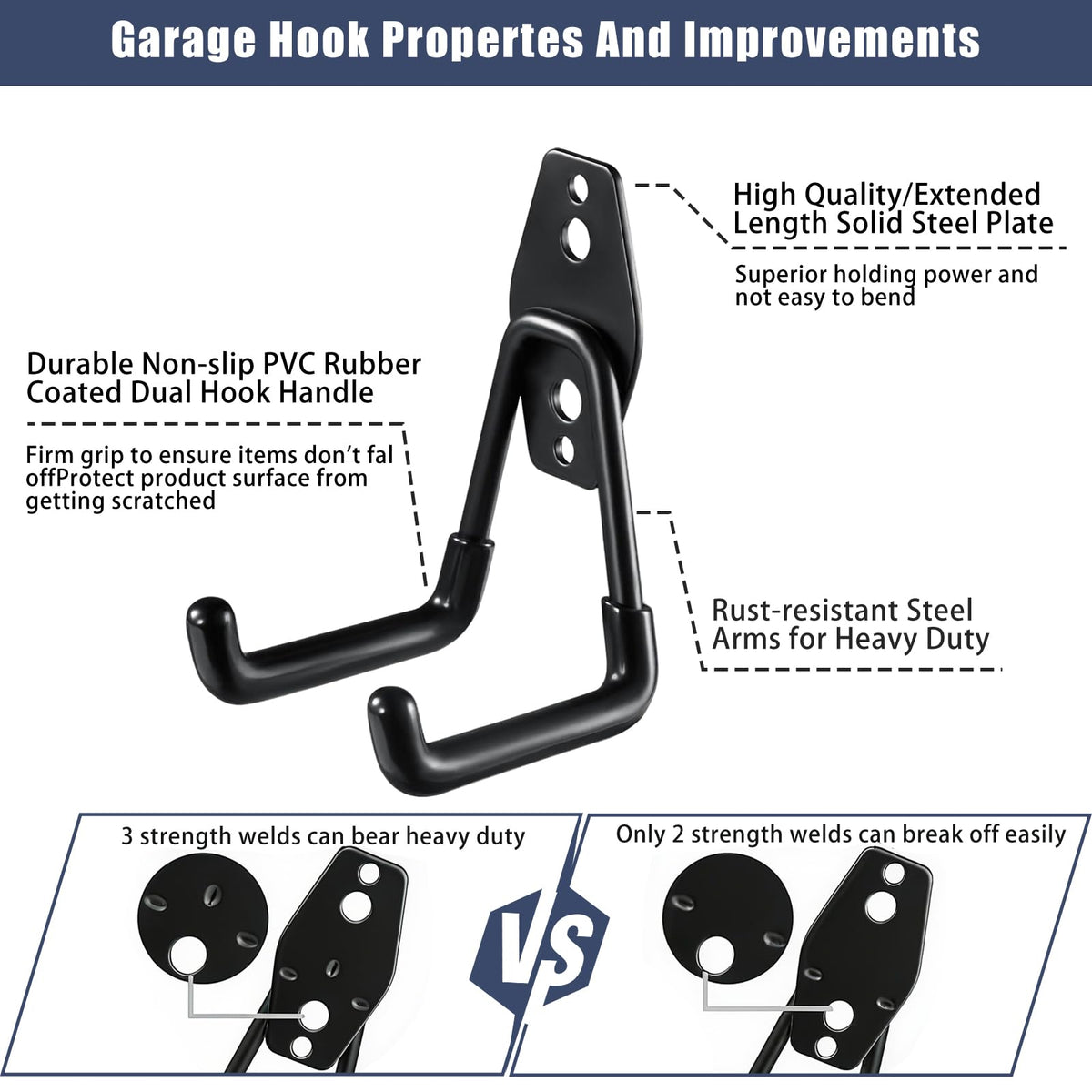 KOFANI installation guide showing screw and anchor setup on wall