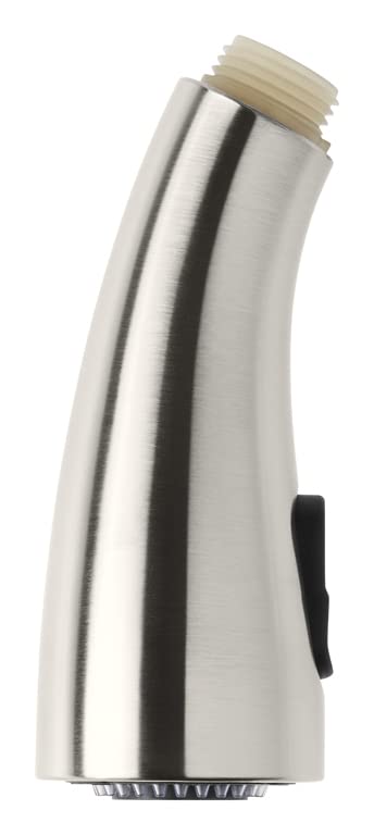 Replacement sprayhead in vibrant stainless supports Barossa and Cruette model use