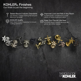 Kohler 1895-C-VS finishes complement varied kitchen decor and contemporary fixtures.